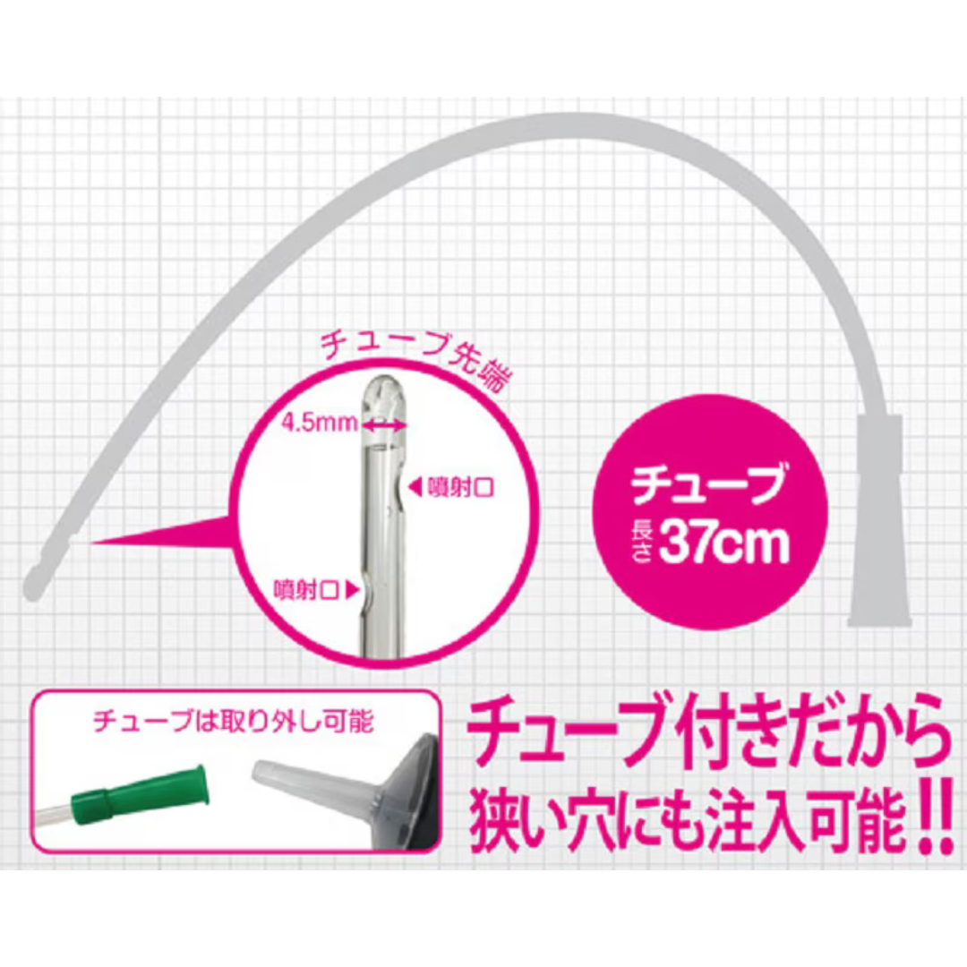A-ONE MEDY NO.12 針筒軟管型後庭灌洗注射器 350ml
