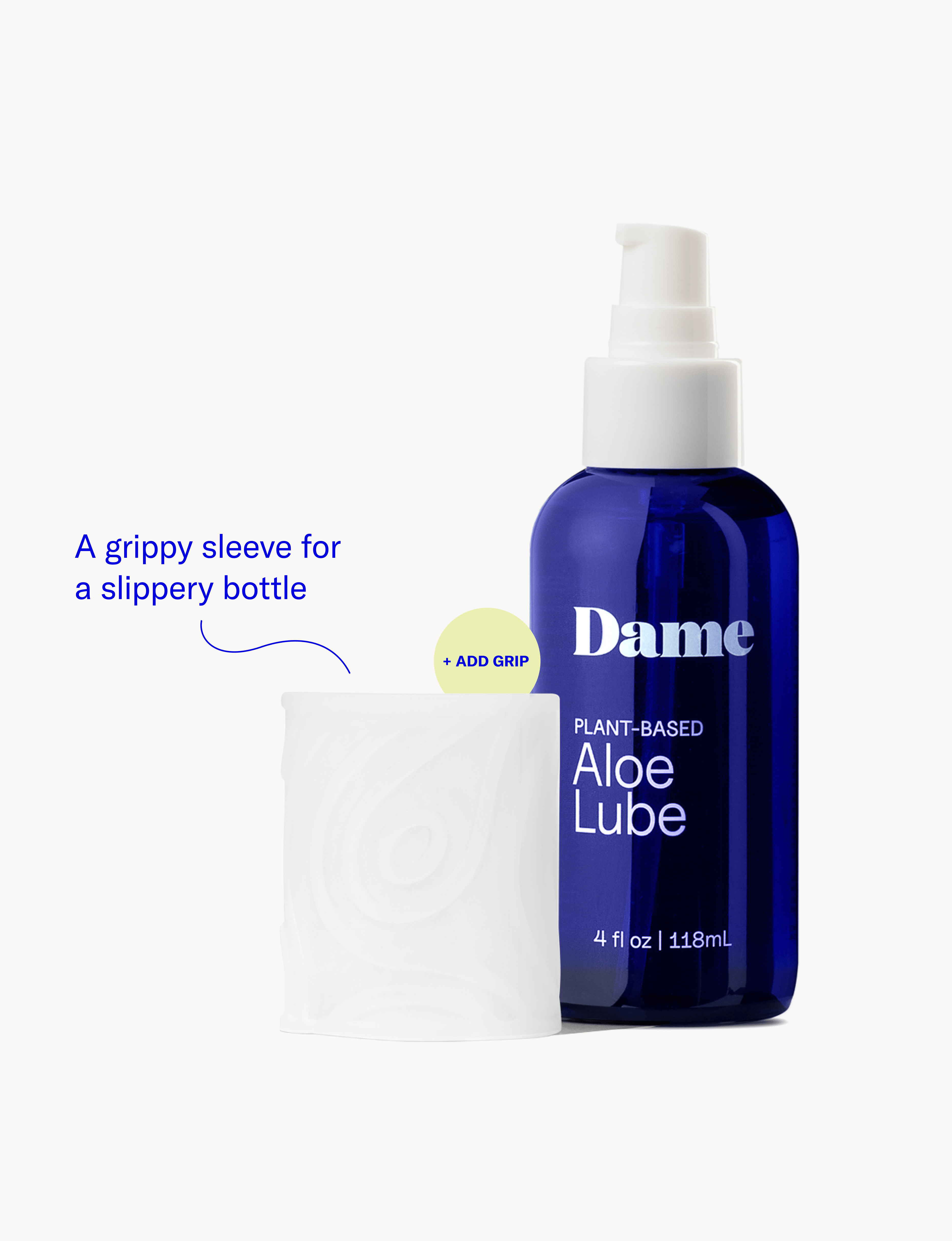 Dame Aloe Lube 瓶身側面