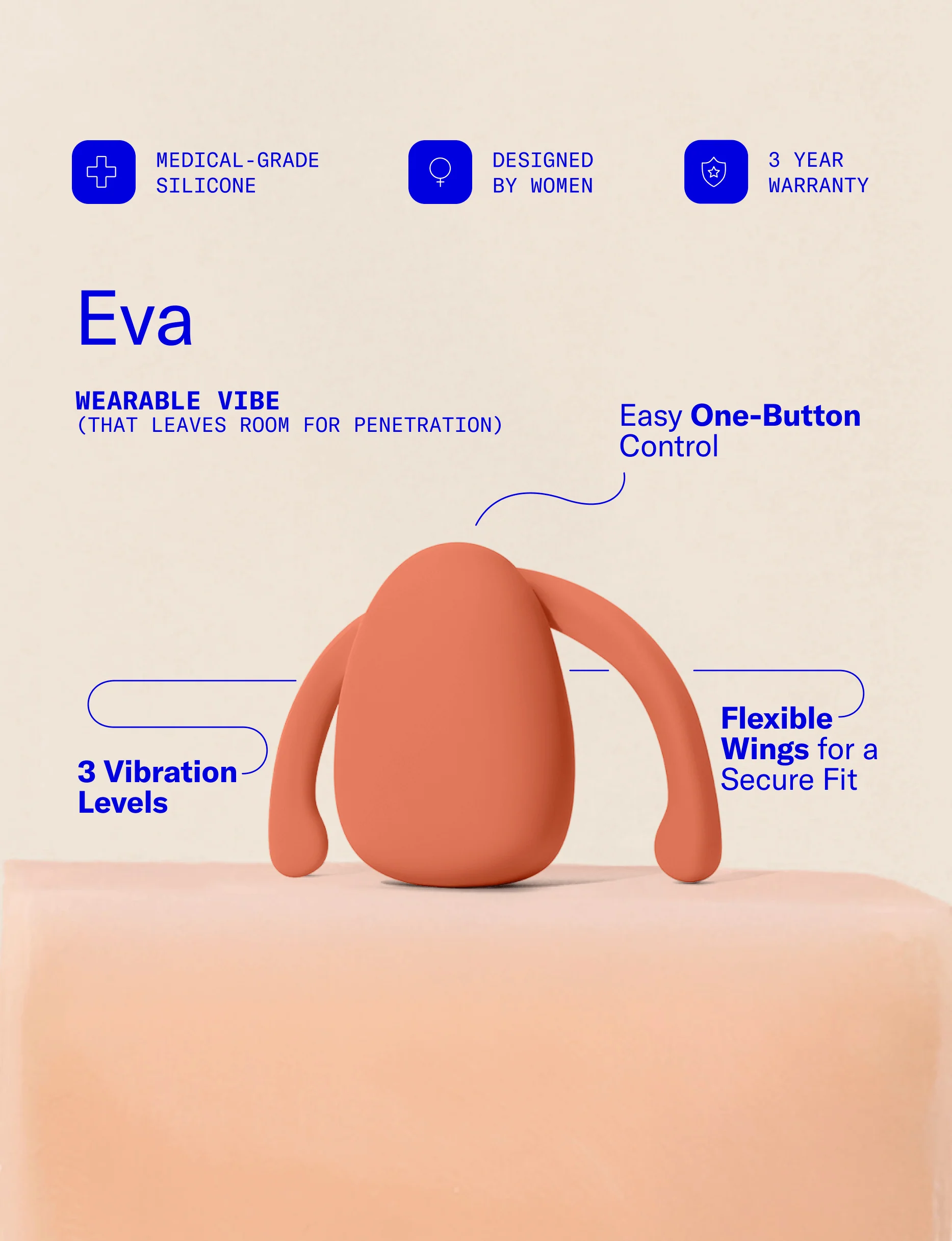 Dame Eva II 穿戴式免持震動器