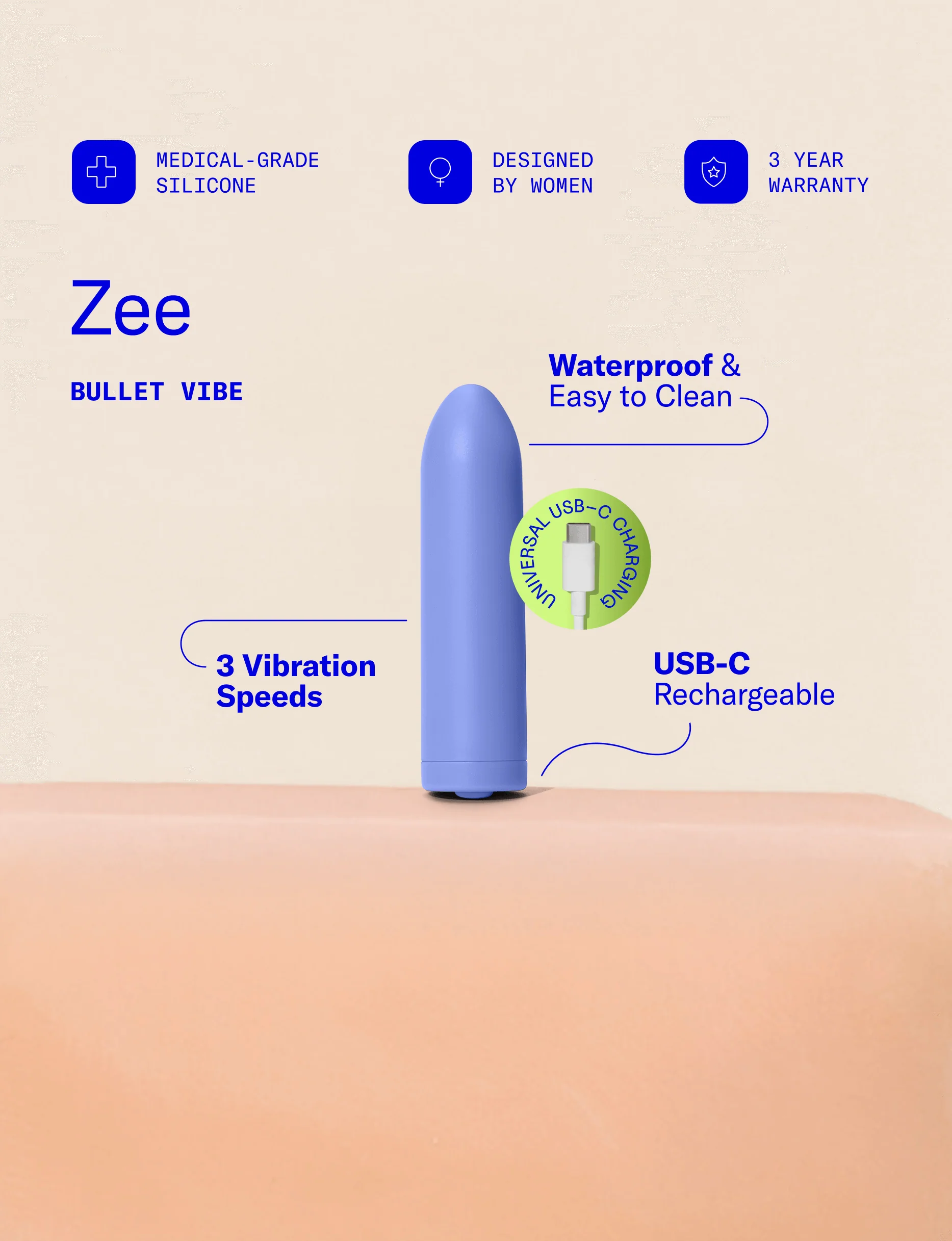 Dame Zee Periwinkle 矢車菊藍款