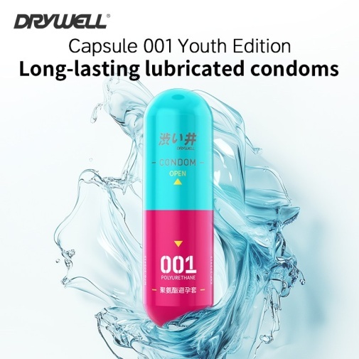 Drywell - 0.01 加潤 3片裝 PU安全套