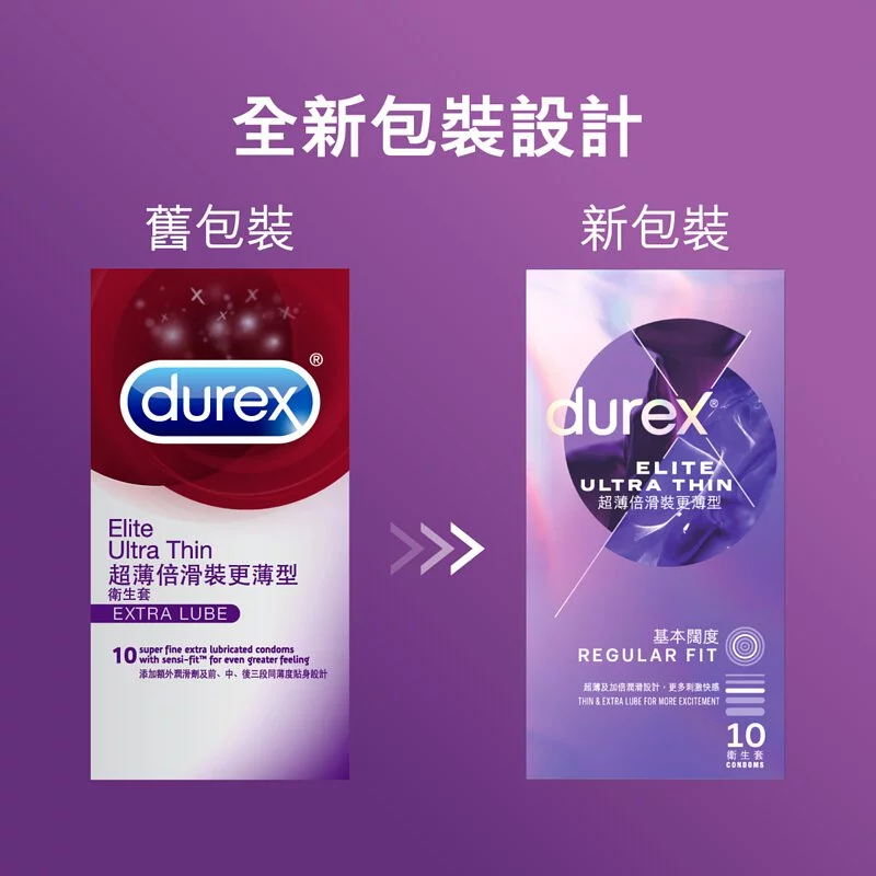 Durex 杜蕾斯 超薄倍滑裝更薄型 10 片裝 乳膠安全套