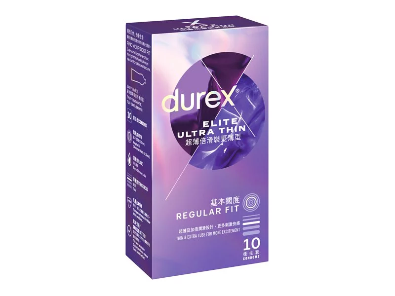 Durex 杜蕾斯 超薄倍滑裝更薄型 10 片裝 乳膠安全套