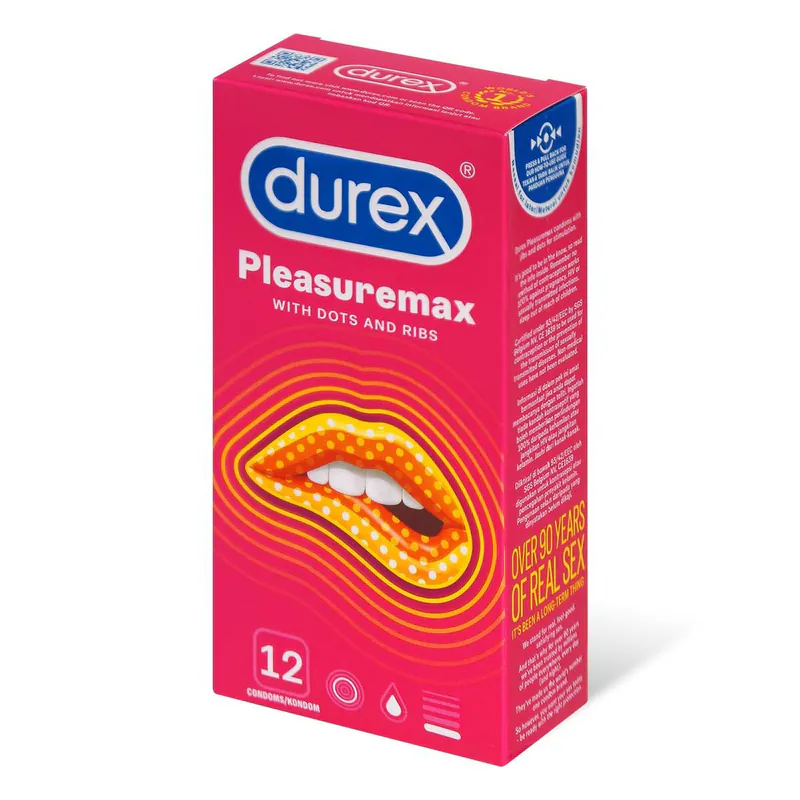 杜蕾斯 Pleasuremax (新加波版) 凸點橫條 12 片裝 乳膠安全套