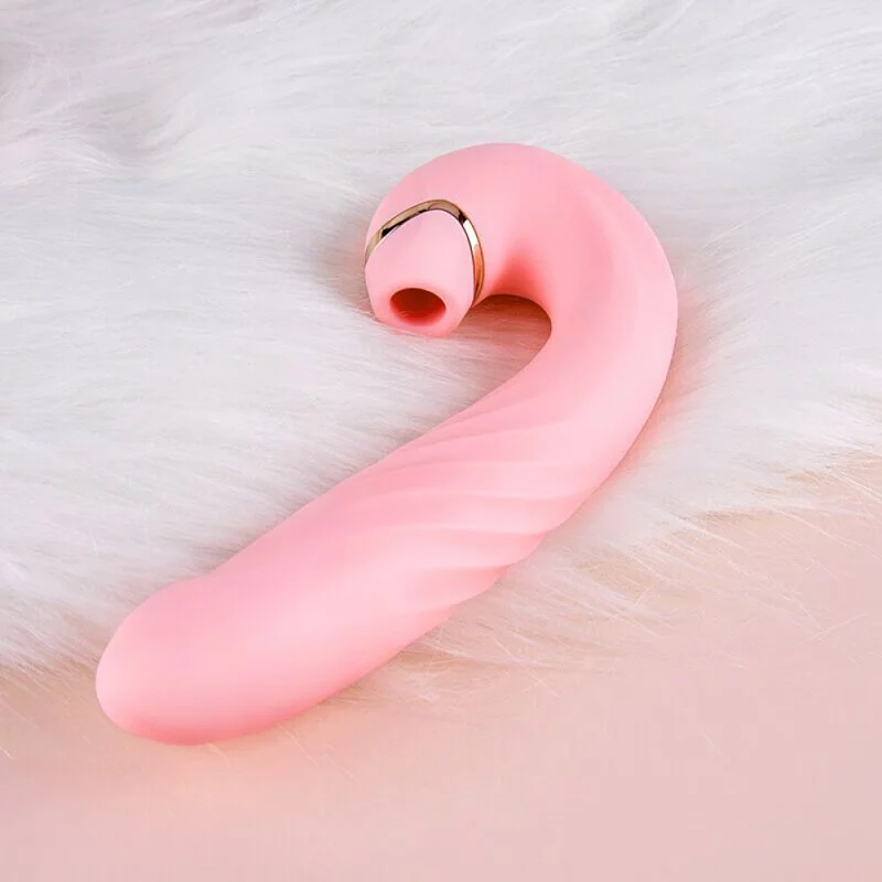 Erocome Draco 天龍座 抽插吸啜可調式雙頭按摩棒 粉紅色