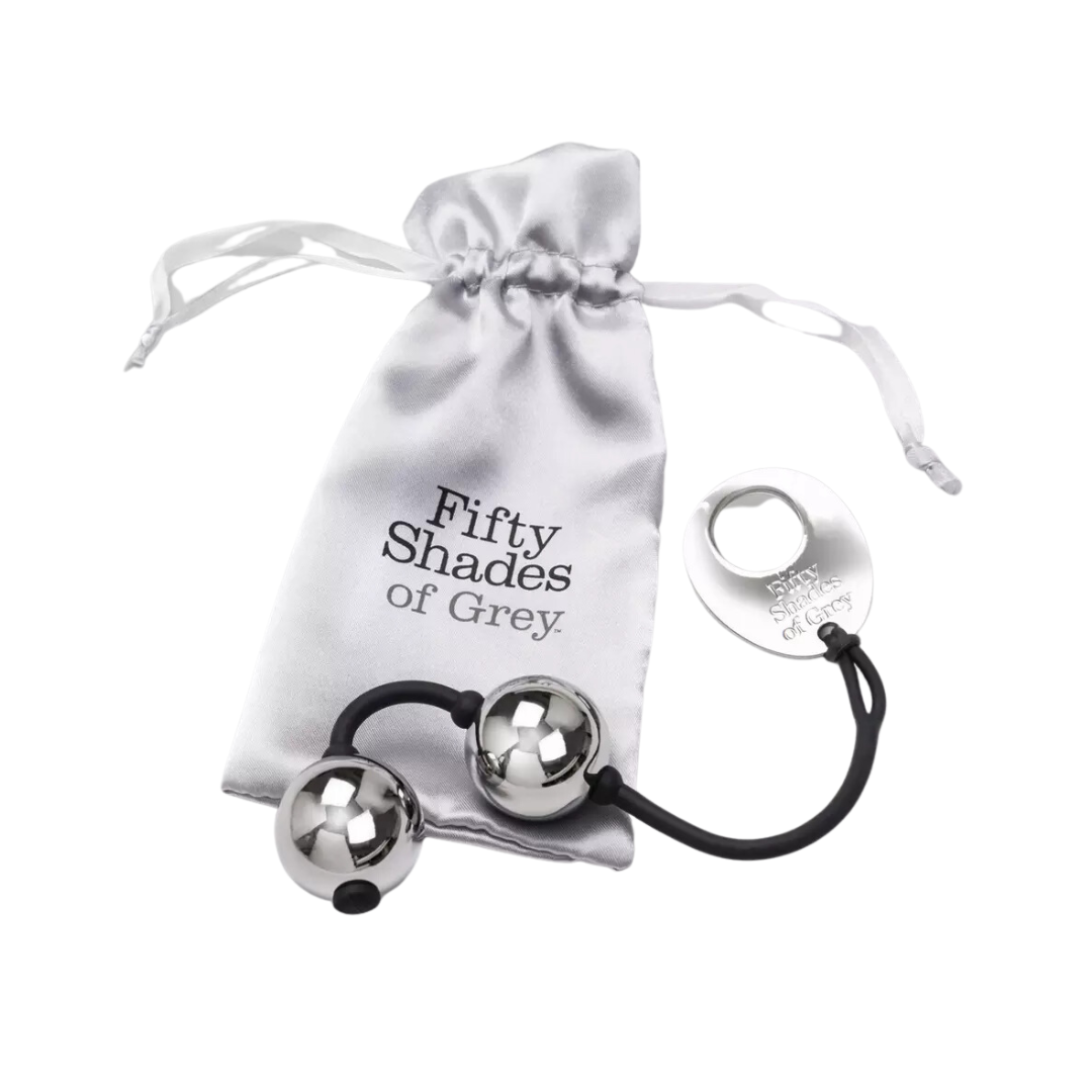 Fifty Shades of Grey 銀色金屬縮陰球 221g