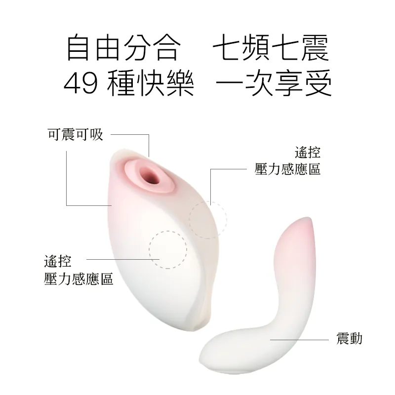 花下月: 1+1 情趣組合 | 吸啜震動器 & G點按摩棒 兩件組