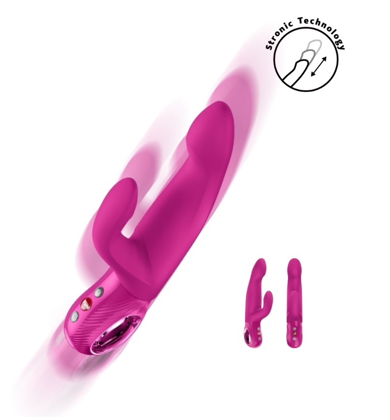 Fun Factory  - Bi Stronic Immerse 抽插式脈衝兔仔震動器 - 紫紅色