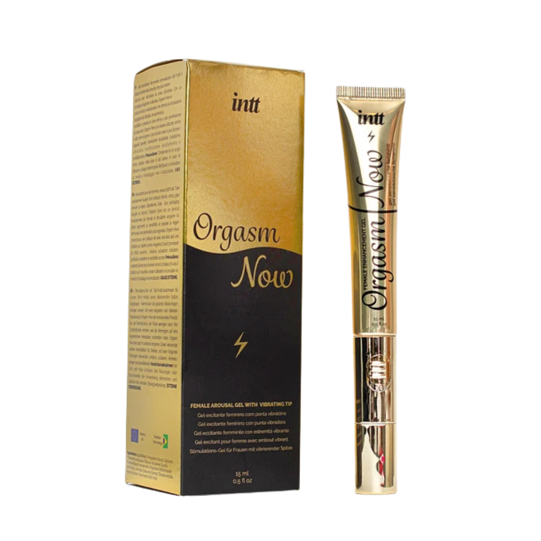 INTT - ORGASM NOW 2合1迷你震動器+液體震動高潮Gel - 15ml