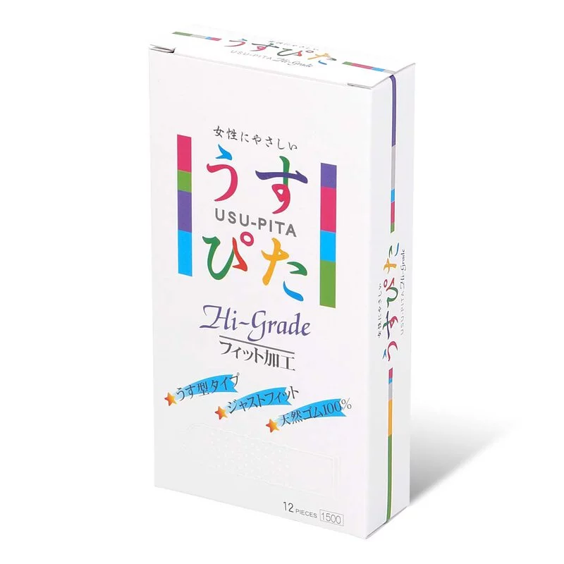 Japan Medical Usu-Pita 高級 1500 12 片裝 乳膠安全套