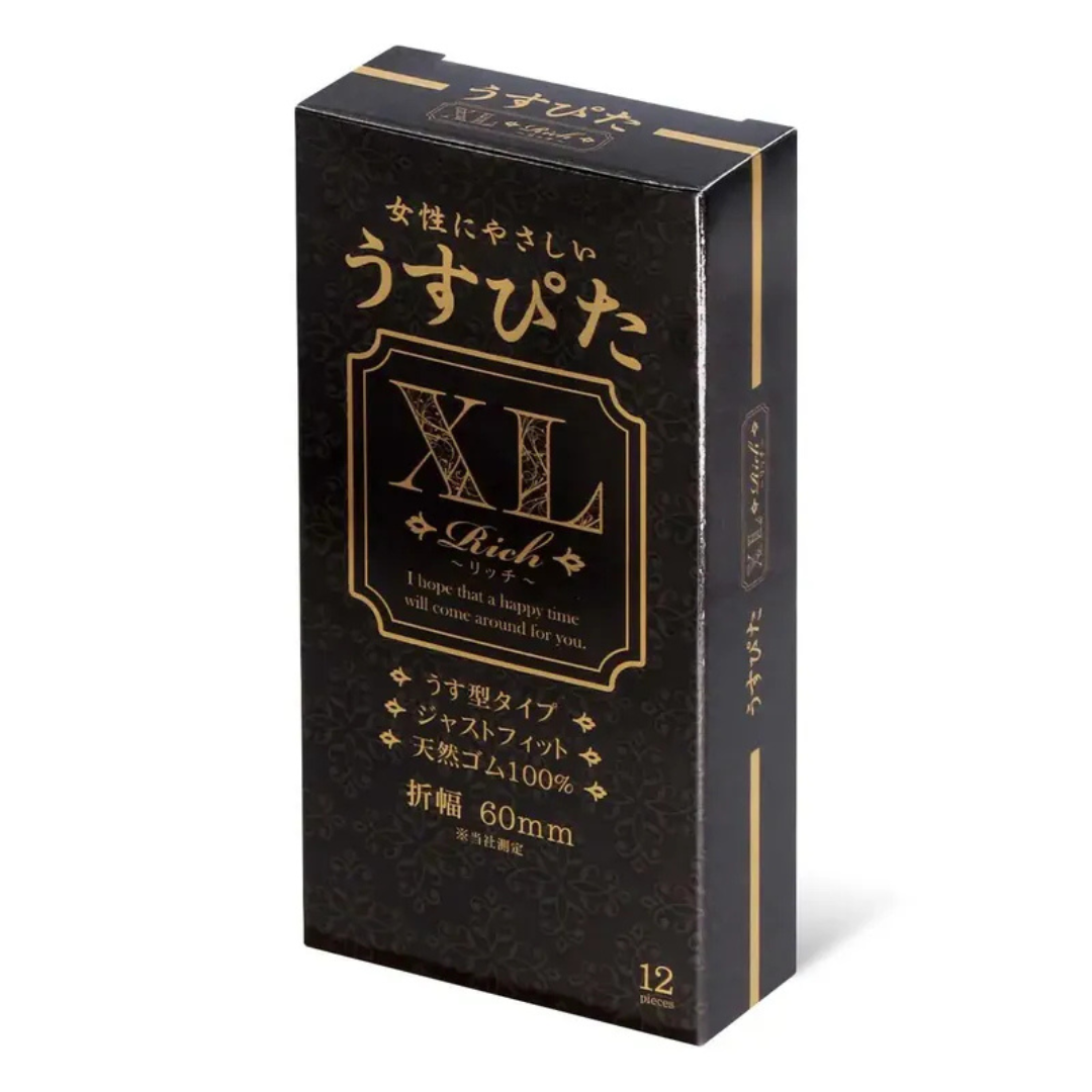 Japan Medical - Usu-Pita XL 加大碼 60mm 12 片裝 乳膠安全套