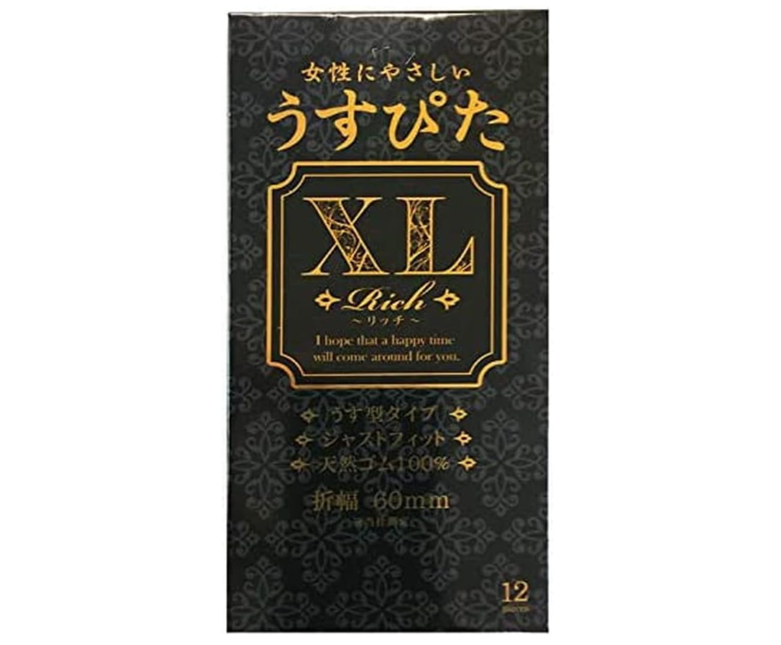 Japan Medical - Usu-Pita XL 加大碼 60mm 12 片裝 乳膠安全套
