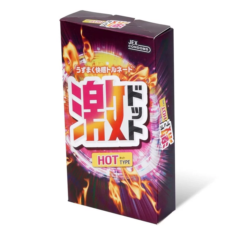 JEX 激凸點熱感型 8 片裝 乳膠安全套