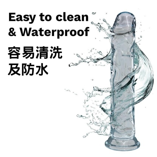 KIKO - 彈性仿真陽具 7.1" - 透明