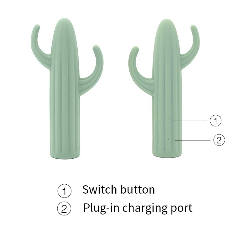大型仙人掌按摩棒--綠色