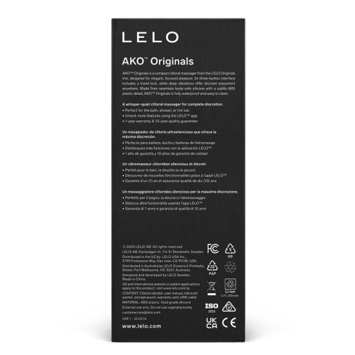 LELO - Ako Originals 智能可用APP陰蒂震動器 - 紫色