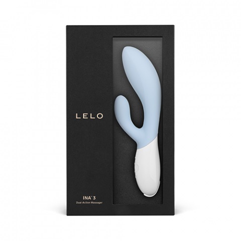 Lelo - Ina 3 兔耳震動棒 - 淺藍色