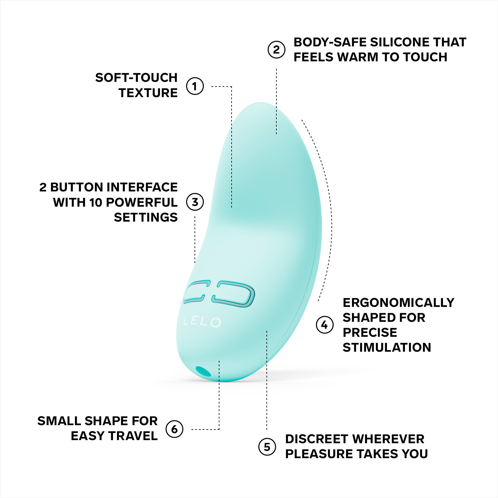 LELO Lily 3 超靜音陰蒂迷你震動器(深紫色/薰衣紫/極地綠)