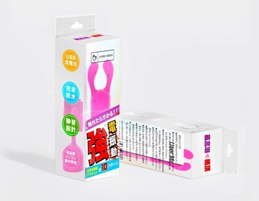 Liebe Seele 子彈震動器 + 3款轉換配件 - 粉色
