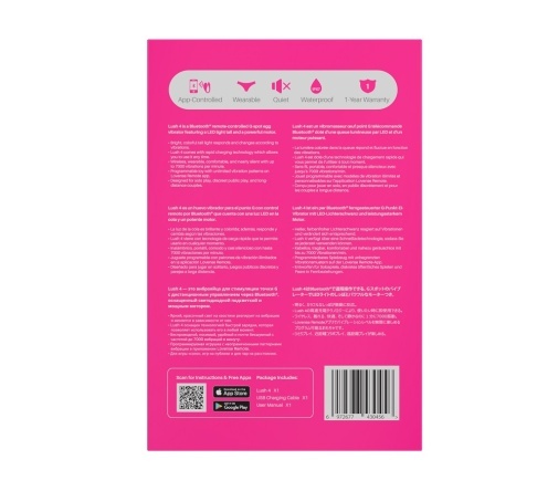 LOVENSE - Lush 4 交互式智能遠程震蛋 - 粉紅色