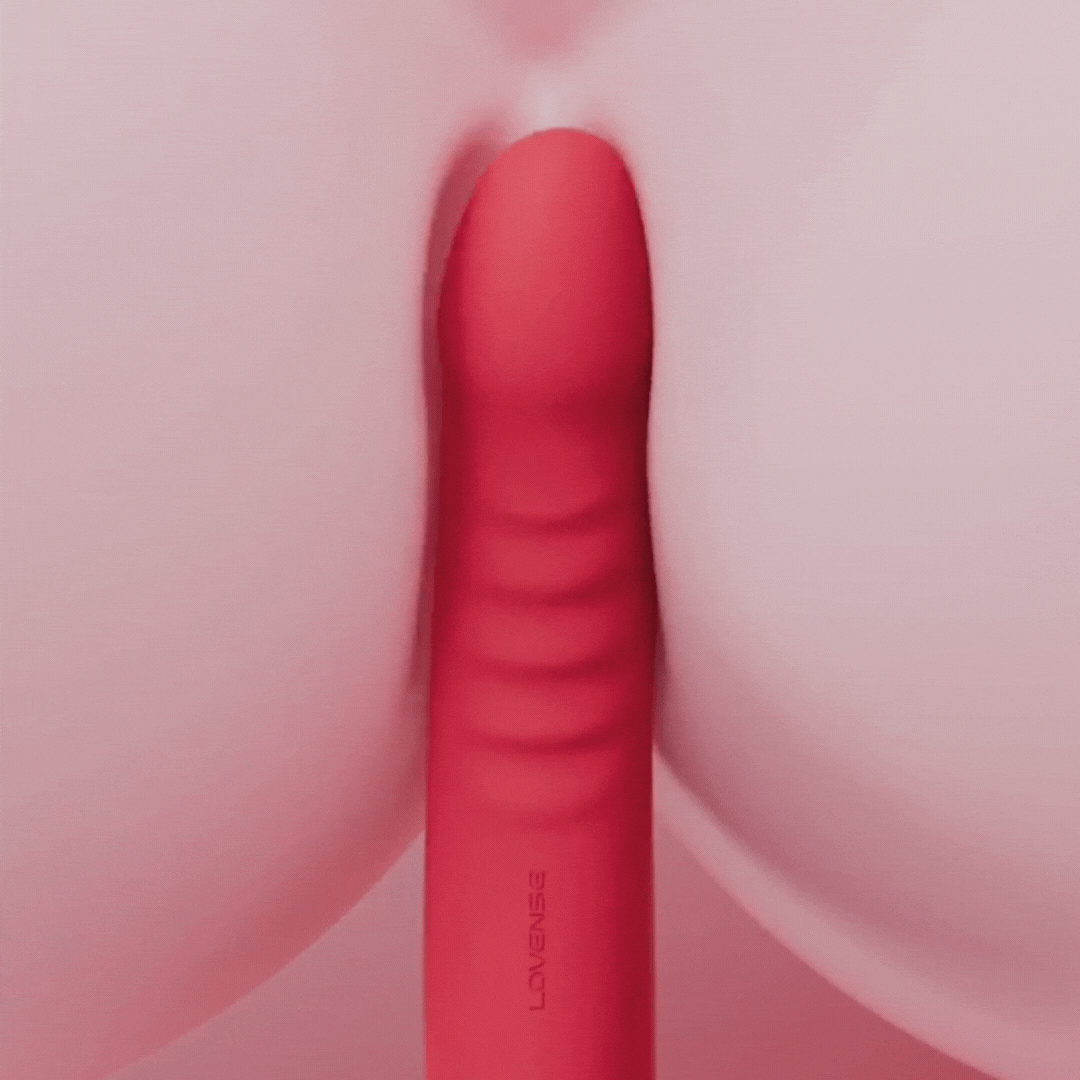 LOVENSE Mission 2 智能遠程仿真震動假陽具 - 紅色