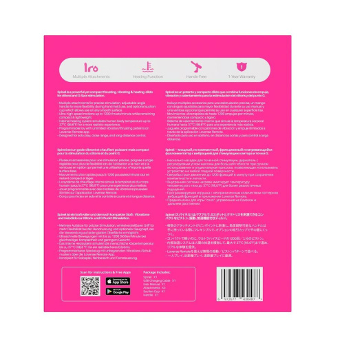 LOVENSE - Spinel 可APP控推撞抽插加熱式按摩棒+手持/吸啜底盤