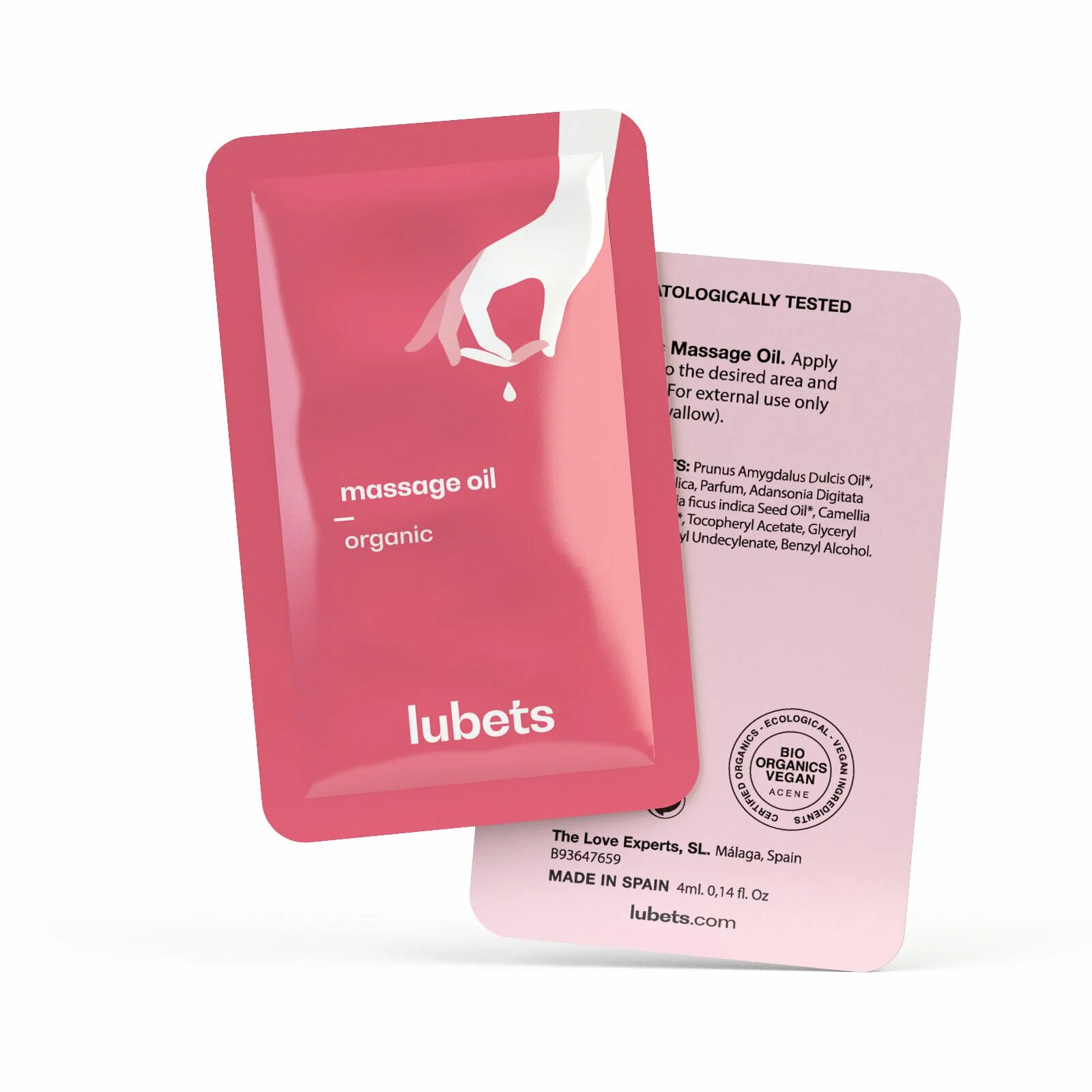 lubets: 天然有機暖感按摩油 十片隨身包
