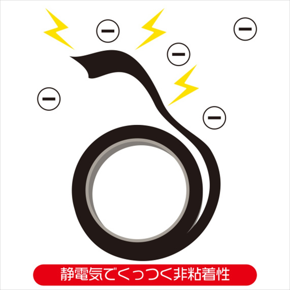 Magic Eyes - 最深層的受虐慾望 靜電膠帶 15米 黑色
