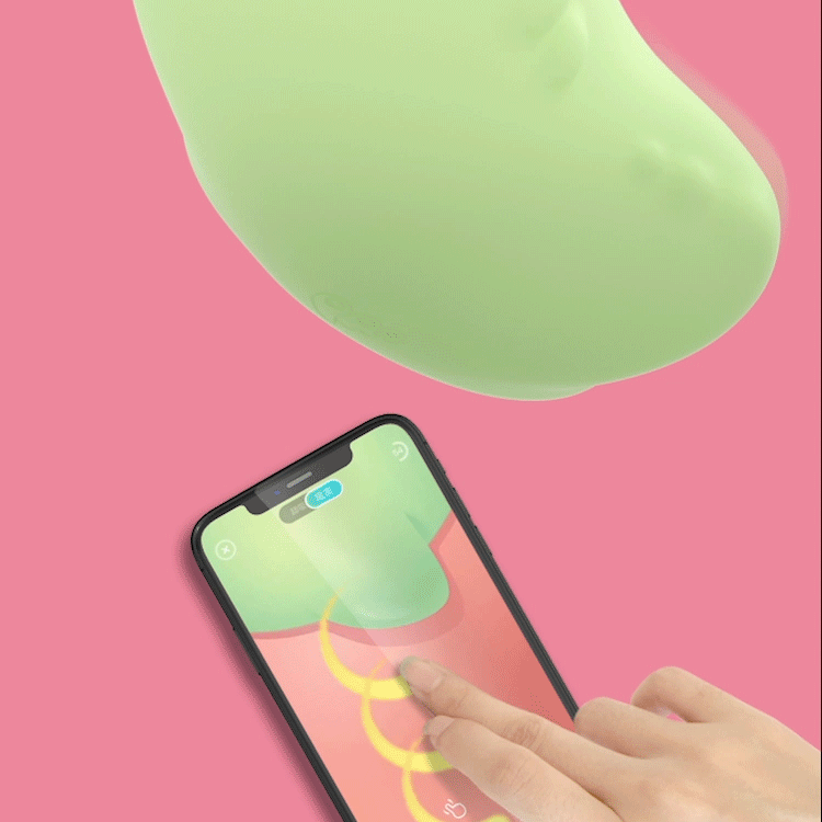 Sistalk 小怪獸 Magic Kiss 魔吻 智能舔舔吸啜震動器 淺綠色