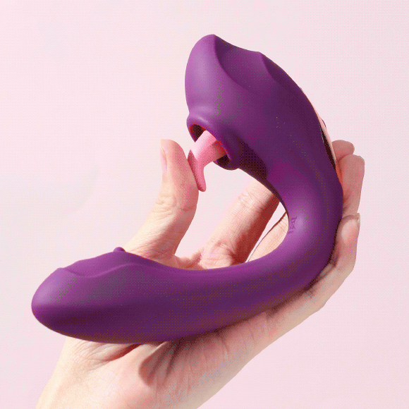MyToys - MyLicker 雙點舔舔按摩器 - 紫色