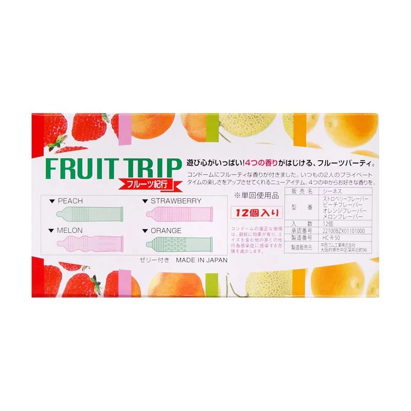中西 雜果口味 12 片裝 乳膠安全套