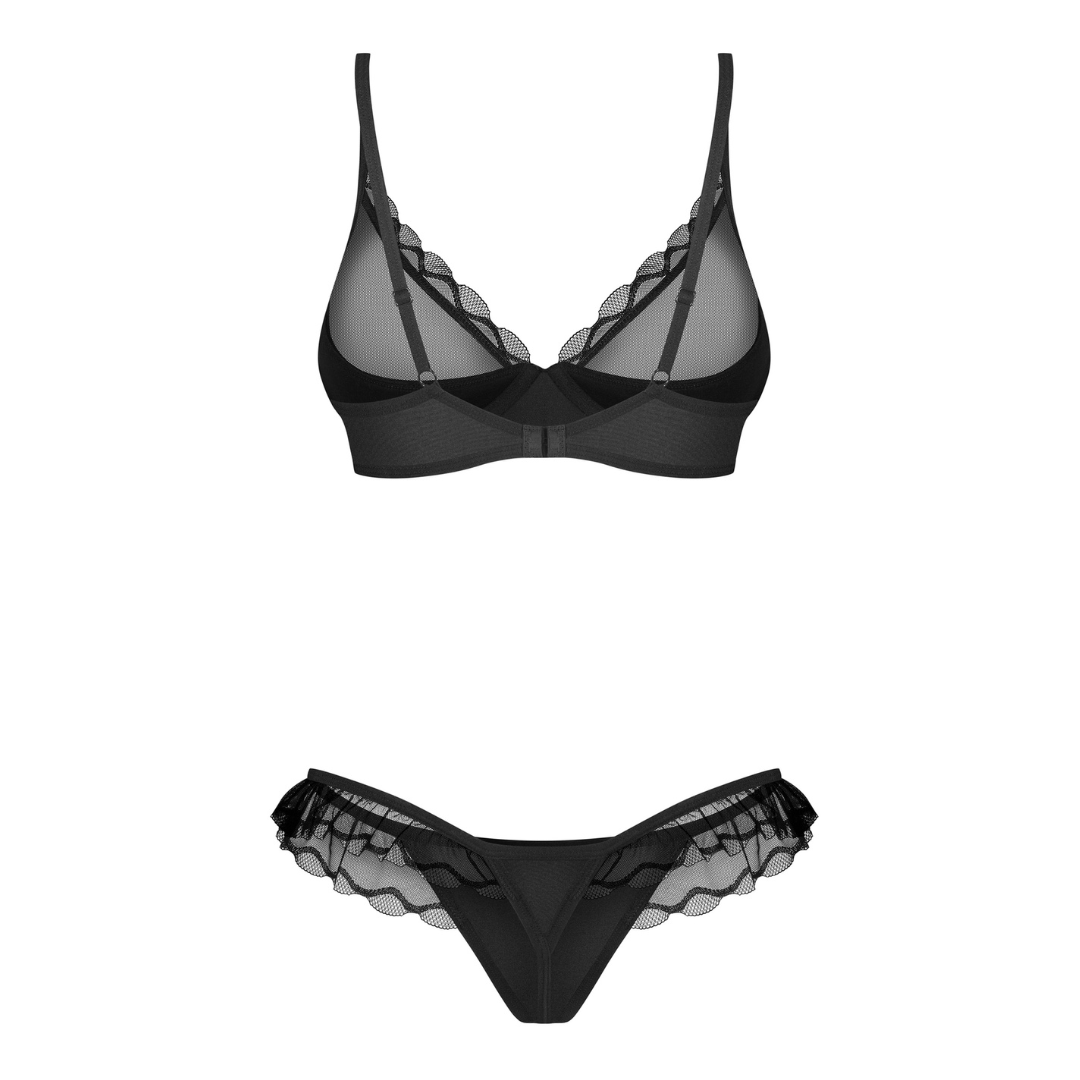Obsessive - Stelisa 簡約透視內衣套裝 bra & thong - S/M/L/XL/XXL/XXXL