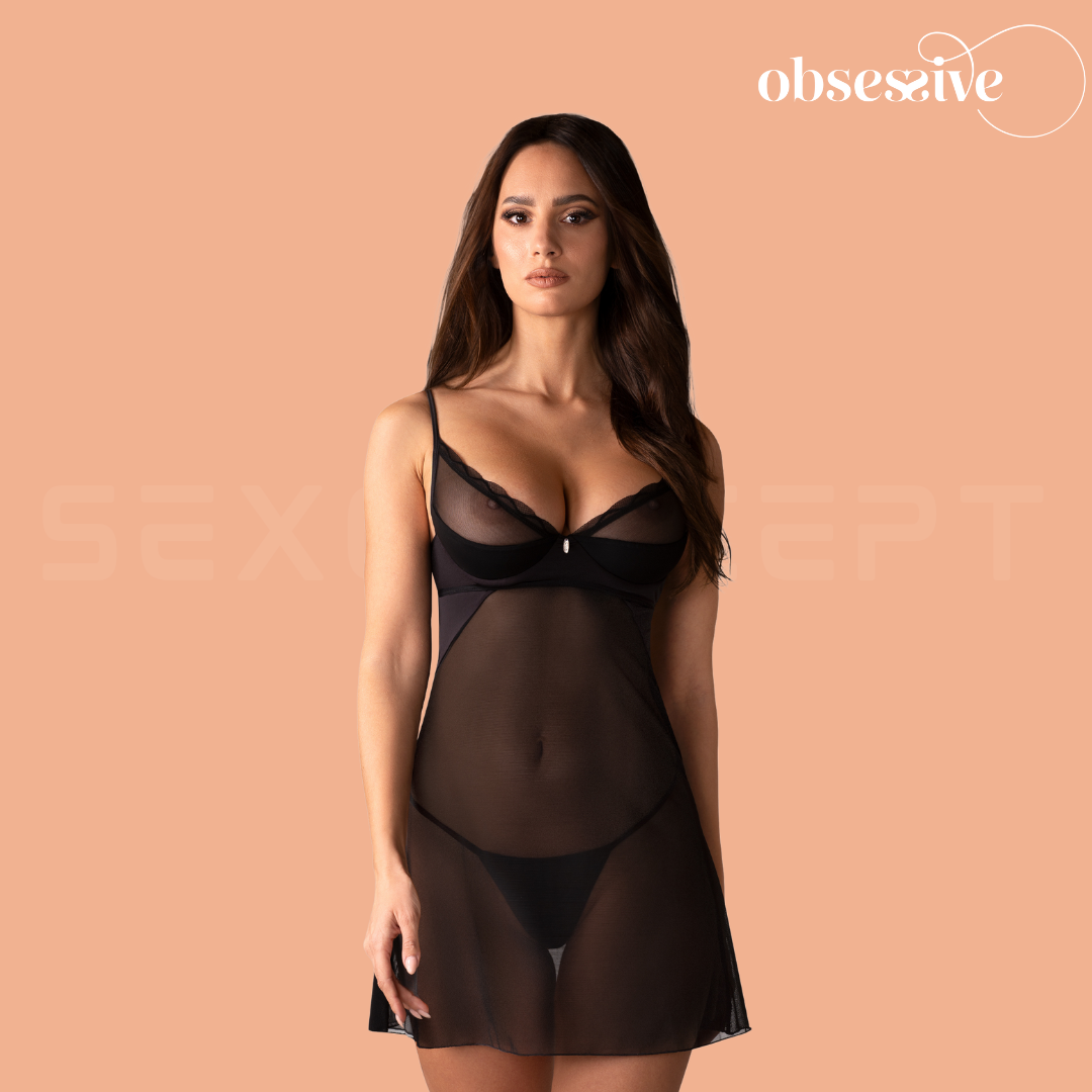 Obsessive - Stelisa 薄紗透視托胸情趣內衣 - S/M/L/XL/XXL/XXXL