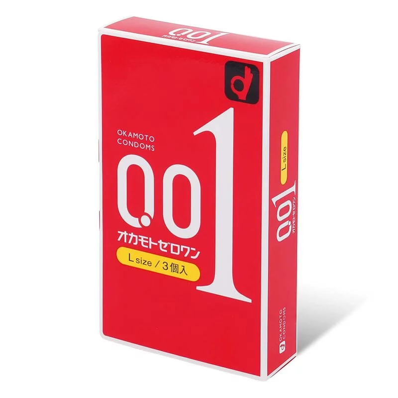 岡本 0.01 大碼 (日本版) 3 片裝 PU 安全套