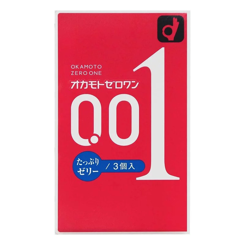 岡本 0.01 潤滑劑加量 (日本版) 3 片裝 PU 安全套