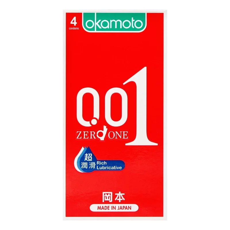 岡本 0.01 4 片裝 (加量潤滑劑) PU 安全套