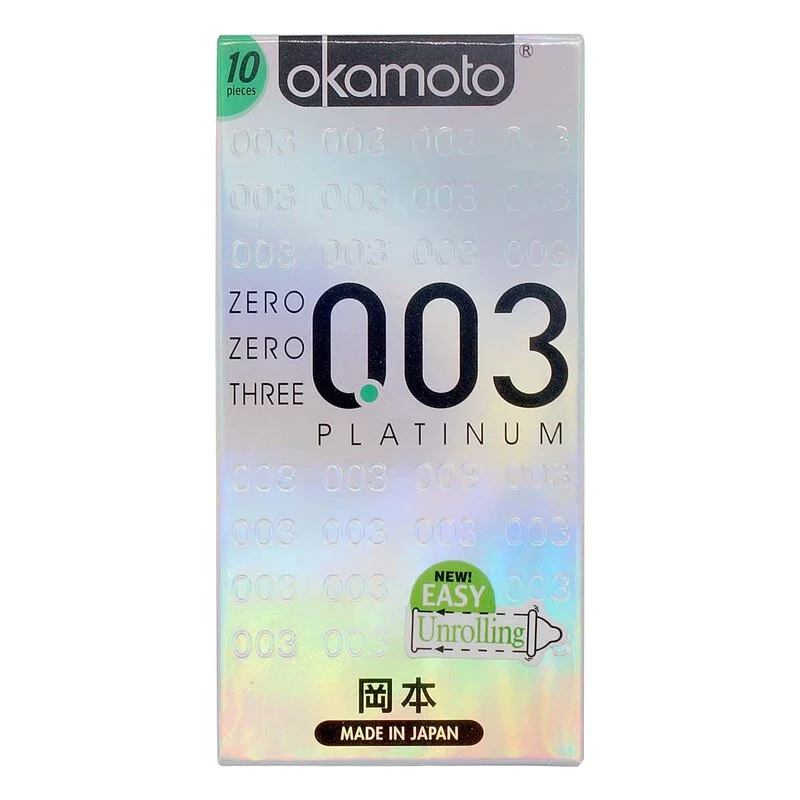 岡本 0.03 白金 10 片裝 乳膠安全套
