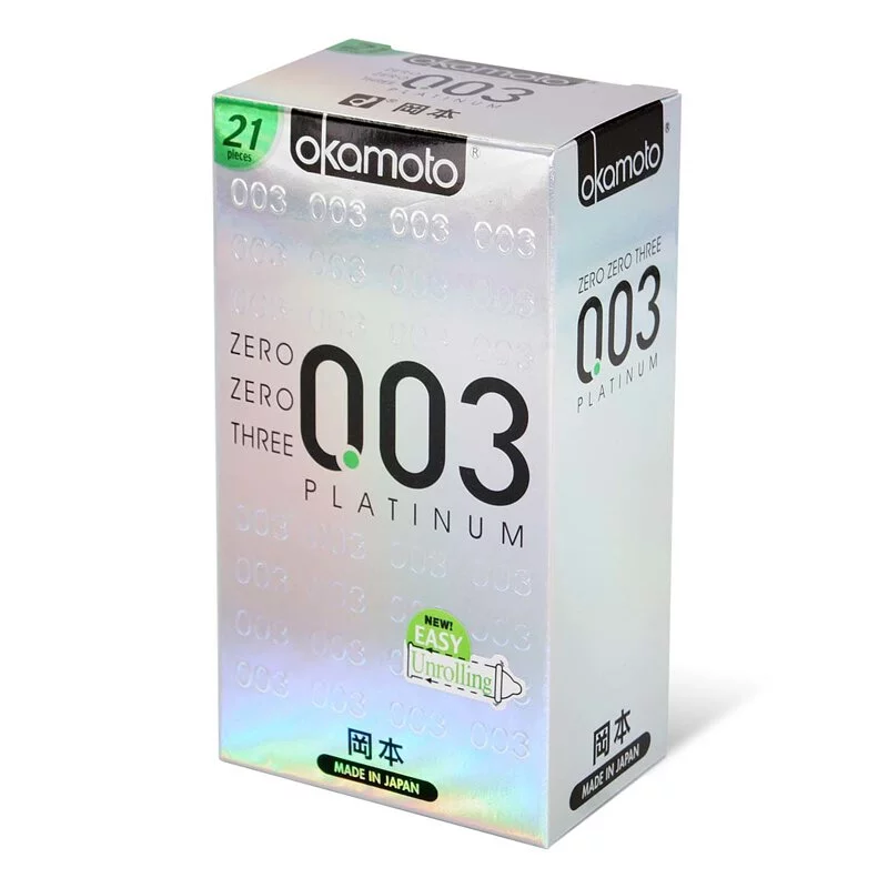 岡本 0.03 白金超薄 21 片裝 乳膠安全套