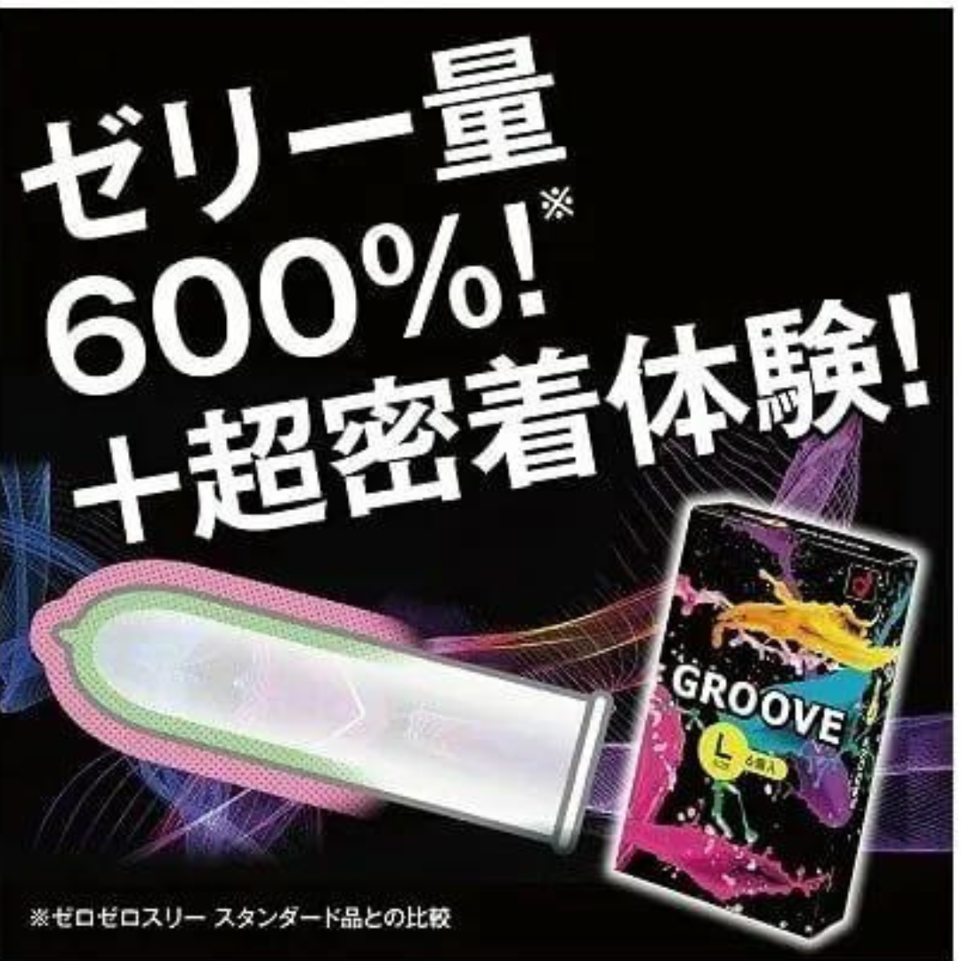 岡本 GROOVE 加潤貼身 大碼 6 片裝 乳膠安全套