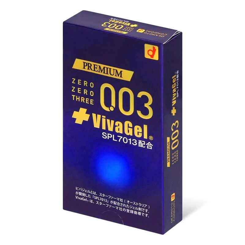 【短效期】岡本 Premium 0.03 VivaGel 10 片裝 乳膠安全套