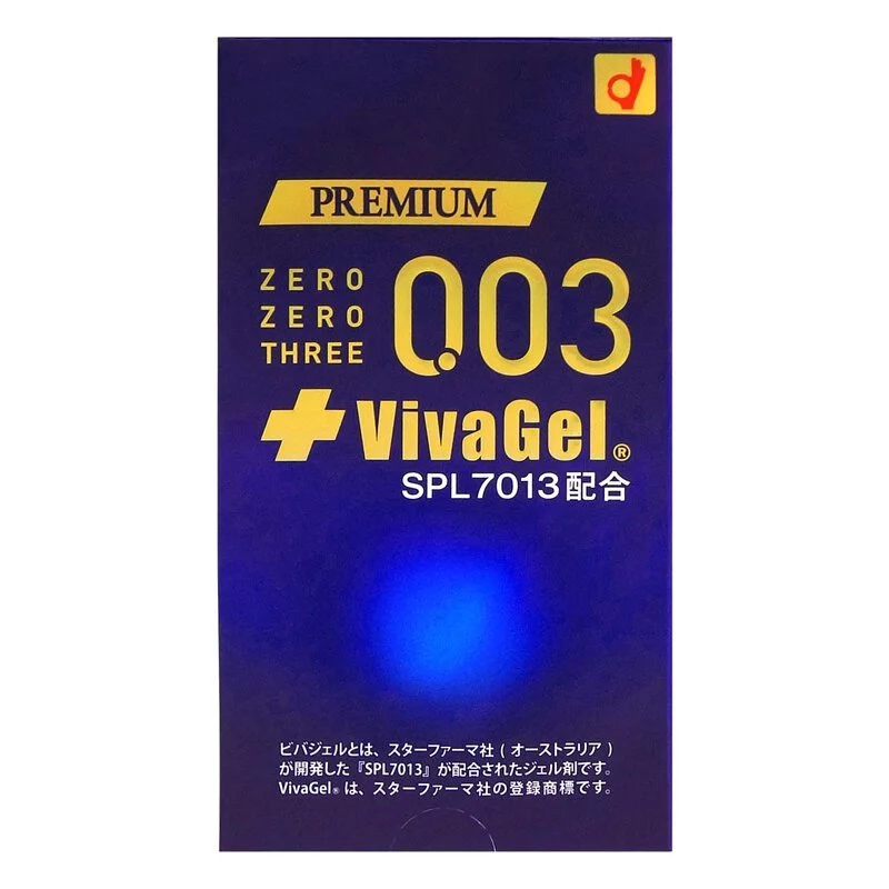 【短效期】岡本 Premium 0.03 VivaGel 10 片裝 乳膠安全套