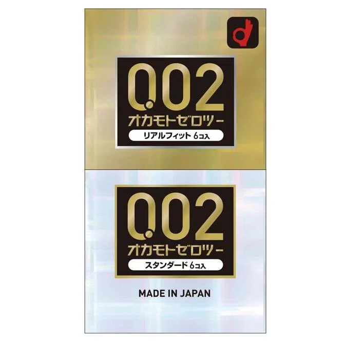 岡本 薄度均一 0.02 標準 及 真貼身 (日本版) 12 片裝 PU安全套