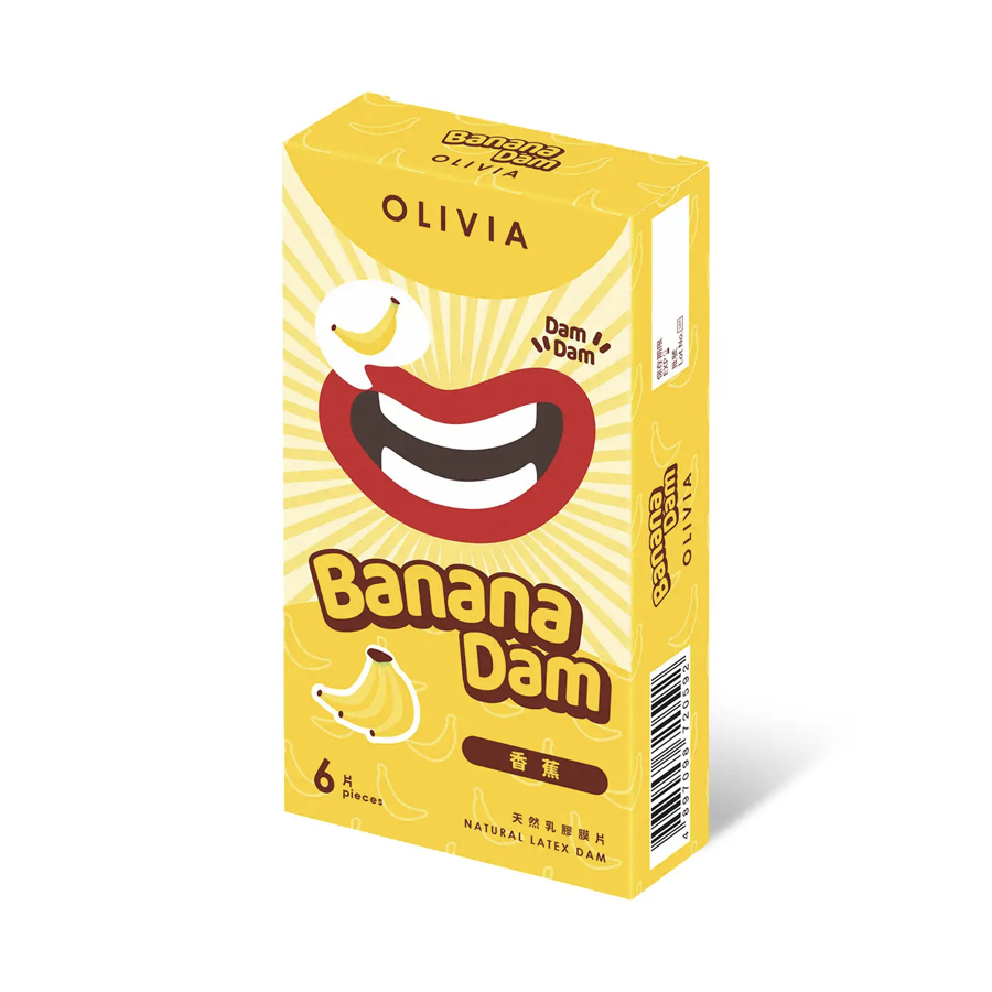 奧莉維亞 Olivia 香蕉香味 6 片口交膜片