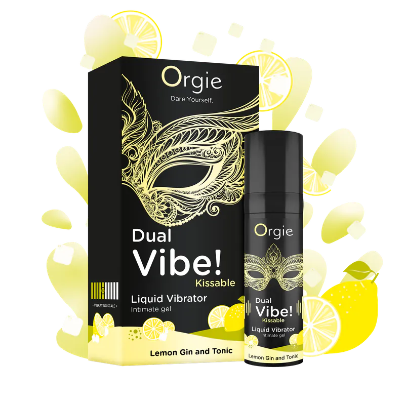 Orgie - Dual Vibe! 口交專用 冰火震震高潮液 (Lemon Gin and Tonic 口味)