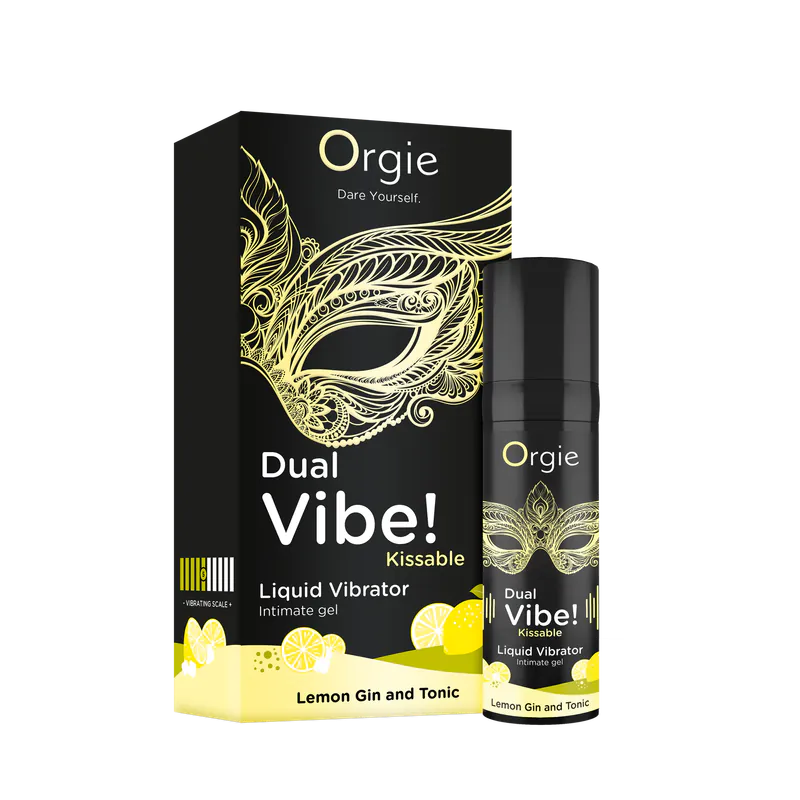 Orgie - Dual Vibe! 口交專用 冰火震震高潮液 (Lemon Gin and Tonic 口味)