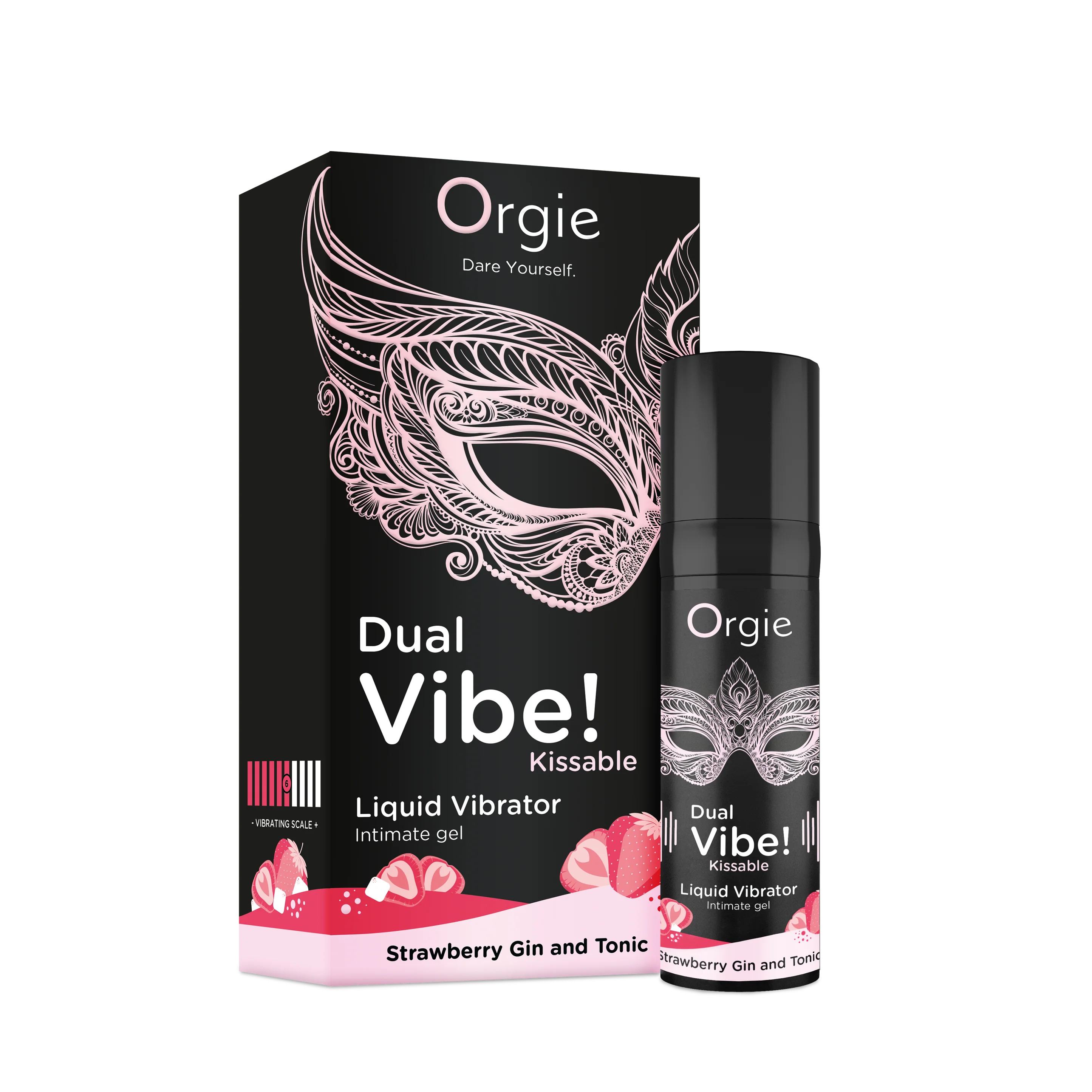 Orgie - Dual Vibe! 草莓琴湯尼味酥麻震感口交高潮凝膠 -15 ml