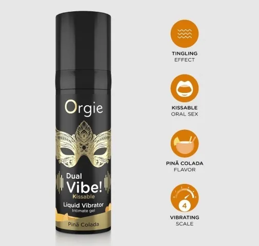 Orgie Dual Vibe! Pina Colada 酥麻震感 口愛高潮精華液 15ml