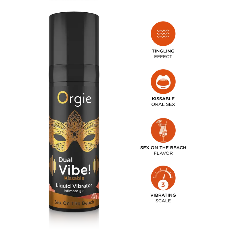 Orgie Dual Vibe! 跳動式口交快感增強潤滑液 SEX ON THE BEACH 15ml