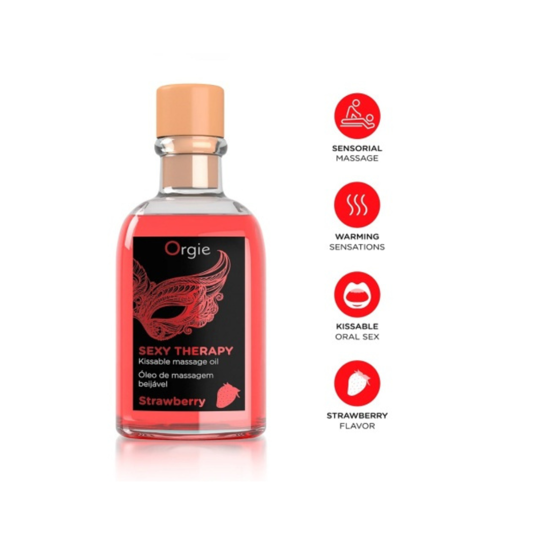 Orgie - Lips Massage Strawberry Set 唇部按摩草莓套裝 - 100ml
