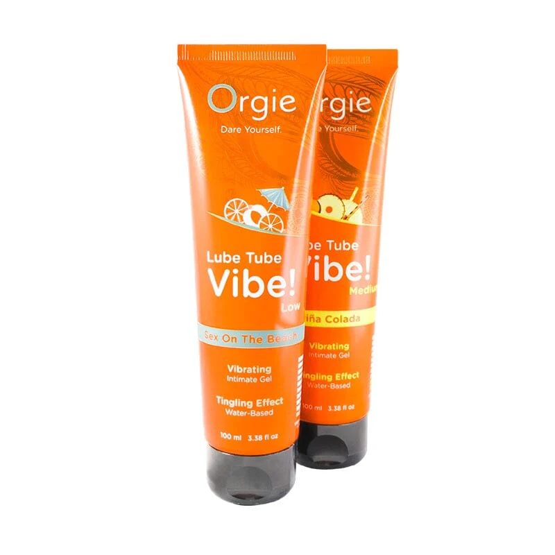 Orgie - Lube Tube Vibe! Sex On The Beach 3合1 酥麻跳動可食用潤滑液 性感海灘雞尾酒味 - 100ml